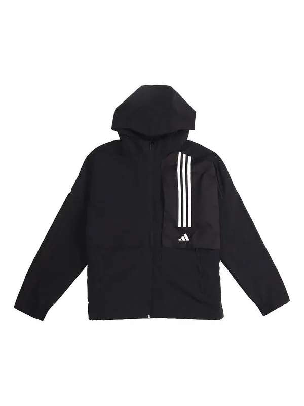 Куртка sports woven hooded jacket men black Adidas — изображение 1 из 4, черный