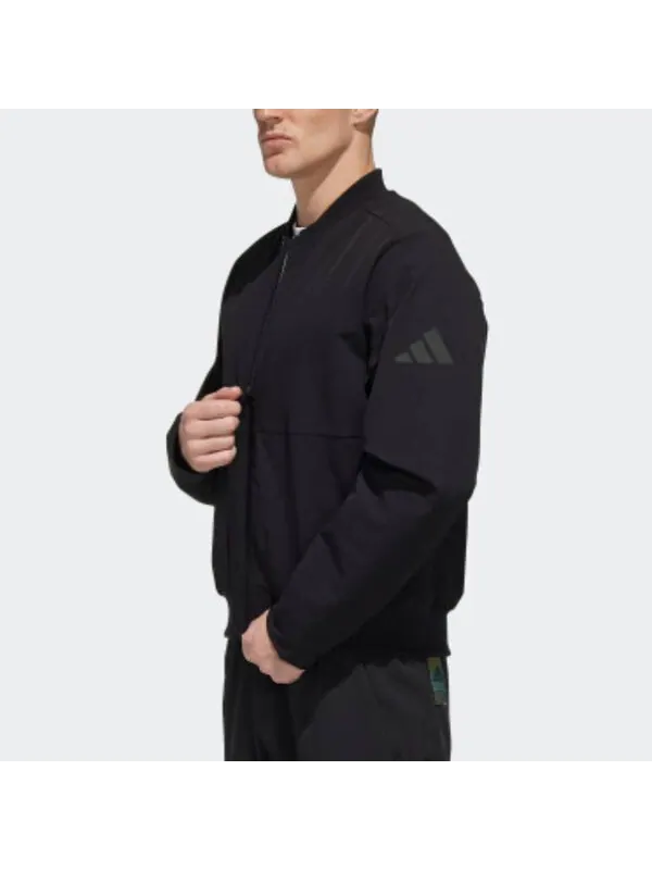Куртка adidas Pilot Sports Baseball Jacket Men Black — изображение 3 из 3, черный
