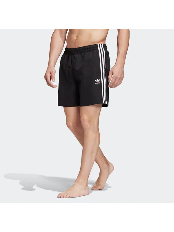 Шорты originals stripe woven sports shorts black Adidas — изображение 3 из 4, черный