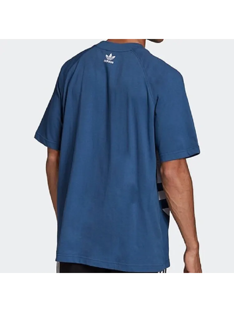 Футболка Adidas Originals Big Trefoil Boxy — изображение 5 из 6, синий