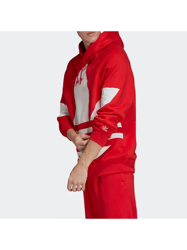 Толстовка Men's adidas originals Hooded Drawstring Red — изображение 4 из 4, красный