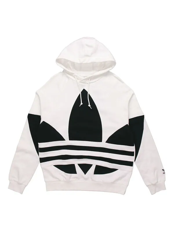 Толстовка men's originals large logo drawstring white Adidas — изображение 1 из 4, белый