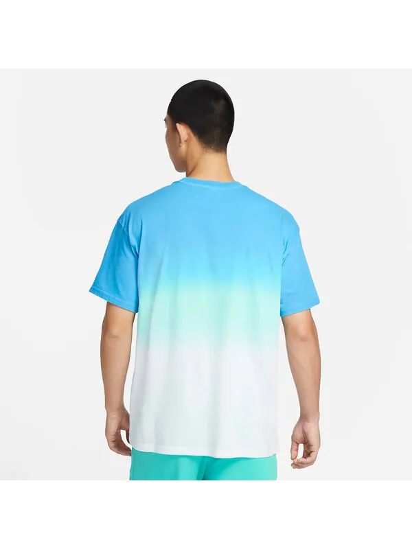 Футболка Nike Just Do It DRI-FIT Gradient Rendering T-Shirt 'Blue Green White' — изображение 4 из 4, синий/мульти