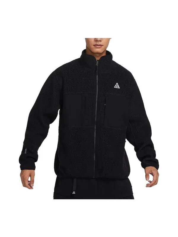 Куртка acg arctic wolf с полной застежкой-молнией Nike — изображение 1 из 1, черный//белый