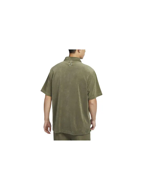 Футболка Nike Sportswear Logo Polo Shirt 'Green' — изображение 2 из 3, оливковый/зеленый/мульти