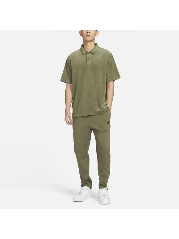 Футболка Nike Sportswear Logo Polo Shirt 'Green' — изображение 3 из 3, оливковый/зеленый/мульти
