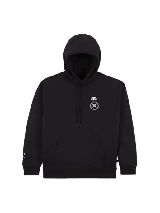 Толстовка Nike SB x Yuto Graphic Fleece Pullover Hoodie 'Black' — изображение 1 из 4, черный/белый