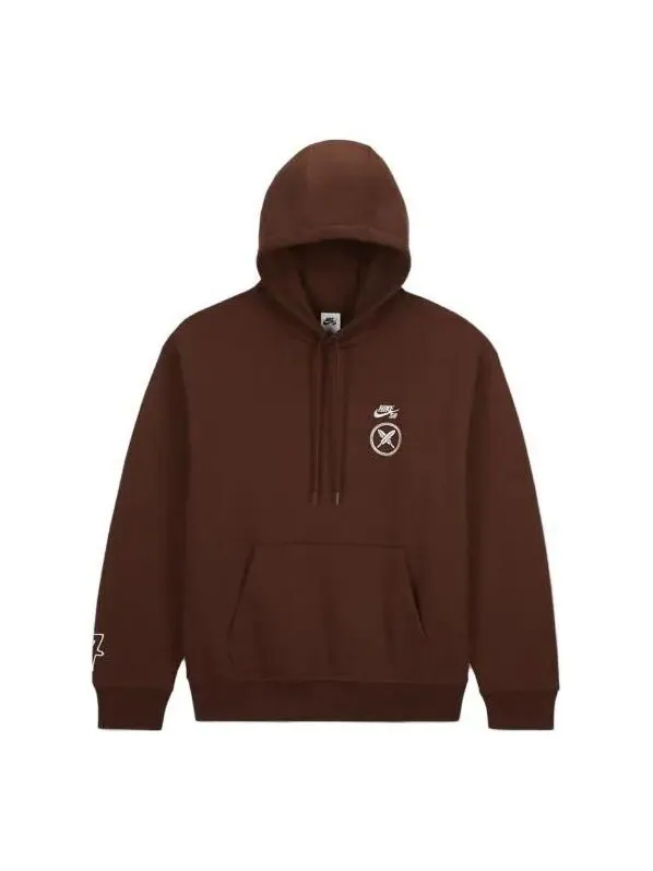 Толстовка Nike SB x Yuto Skateboard Fleece Pullover 'Brown' — изображение 1 из 3, коричневый/мульти