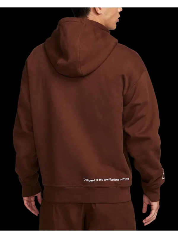 Толстовка Nike SB x Yuto Skateboard Fleece Pullover 'Brown' — изображение 3 из 3, коричневый/мульти
