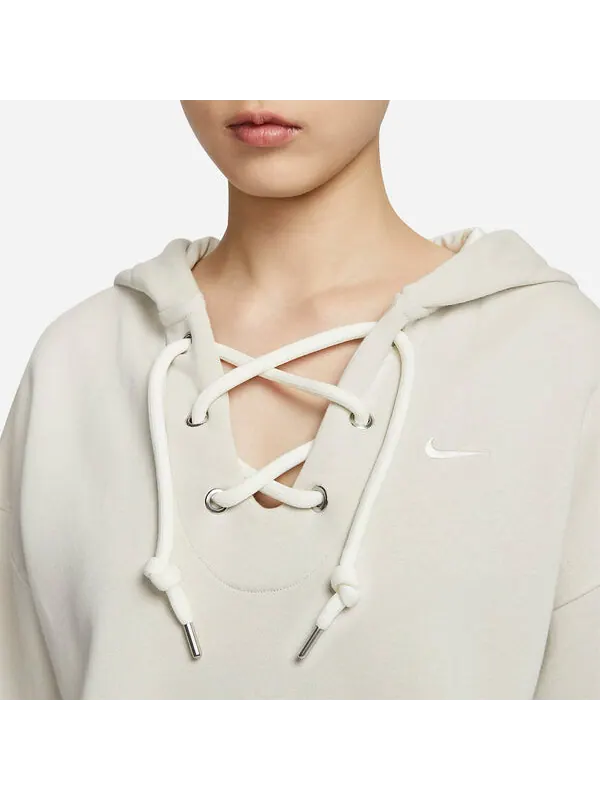 Толстовка с капюшоном serena williams design crew флисовый свитер с капюшоном Nike — изображение 2 из 4, бежевый
