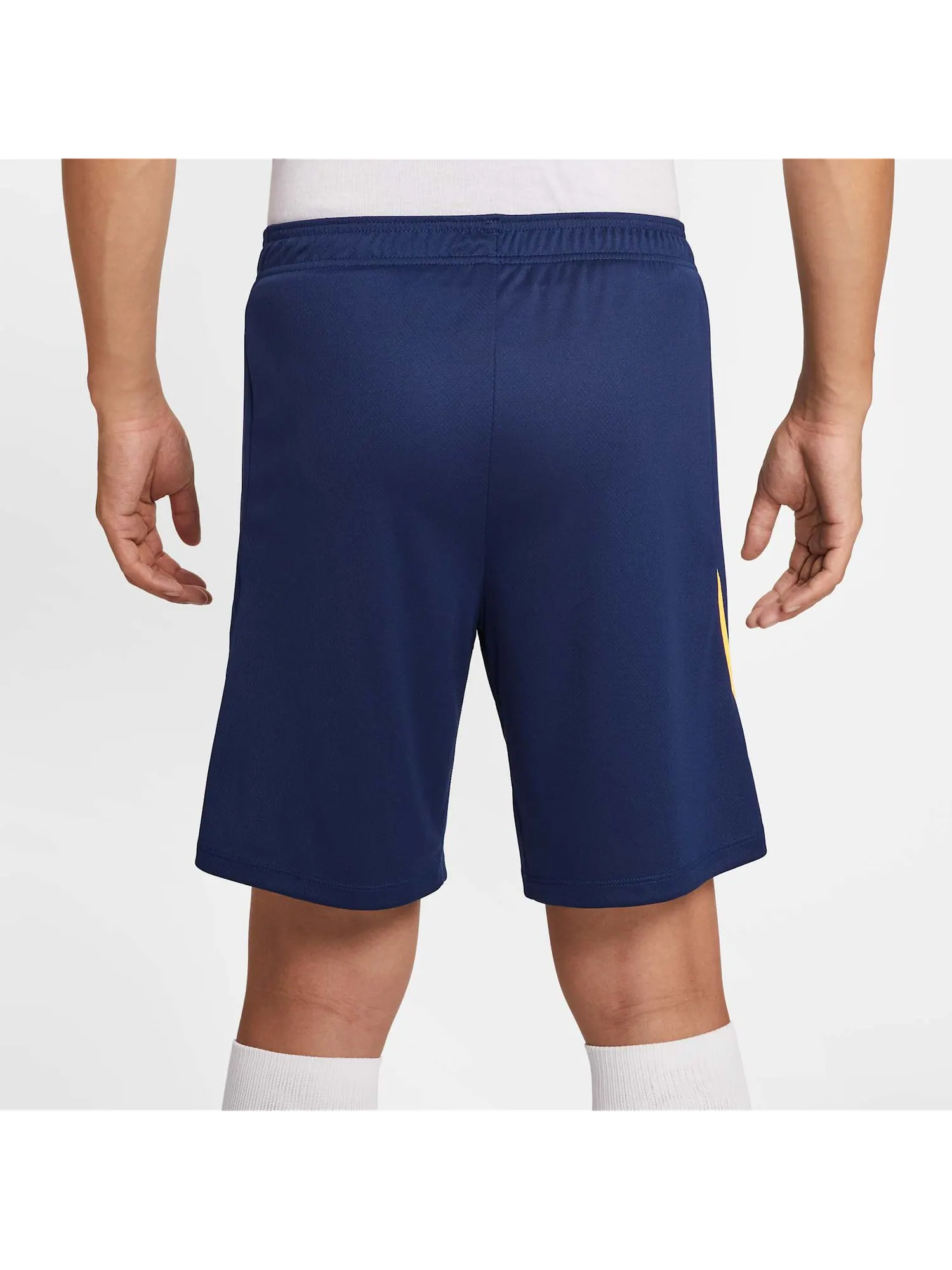 Футбольные шорты Nike Strike Dri-Fit 'Blue Void Laser Orange' — изображение 2 из 5, синий/оранжевый