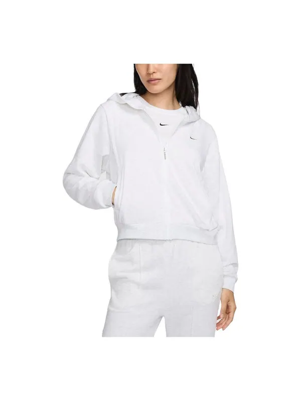 Куртка loose full-zip french terry hoodie asia sizing 'grey' Nike — изображение 1 из 2, светлый коричневый