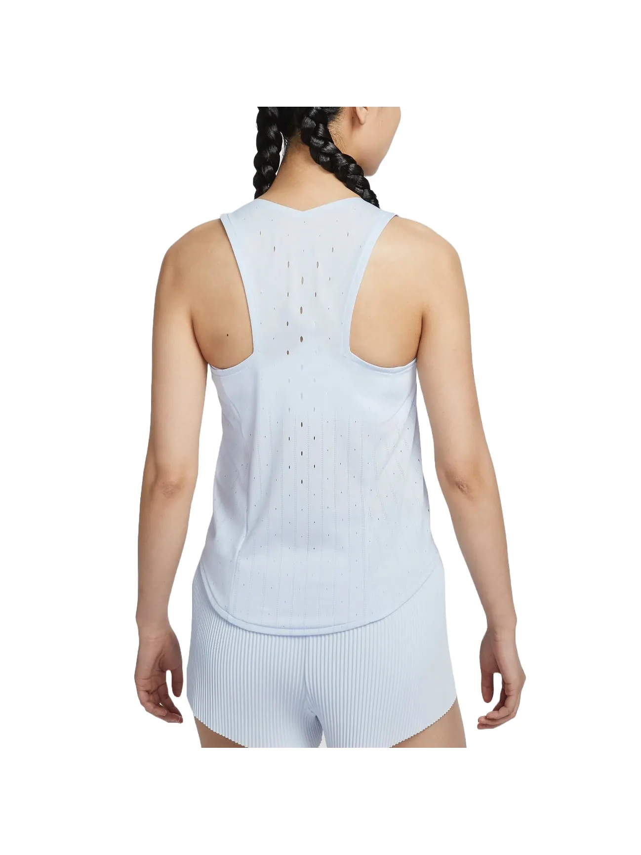 Топ (WMNS) Nike AeroSwift Dri-FIT ADV Running Singlet Asia Sizing 'Football Grey' — изображение 2 из 2, синий