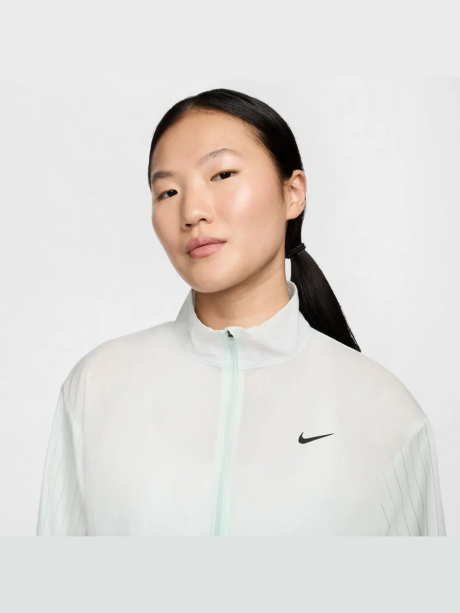 Куртка (WMNS) Nike Dri-Fit Loose Jacket 'Teal' — изображение 3 из 5, бирюзовый