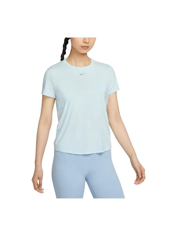 Футболка one classic dri-fit t-shirt asia sizing 'ice blue' Nike — изображение 1 из 2, синий/черный