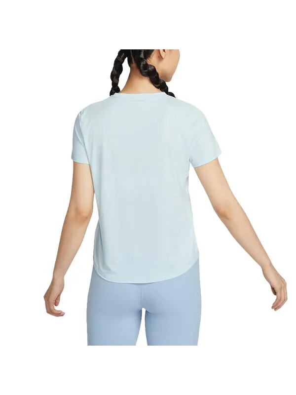 Футболка one classic dri-fit t-shirt asia sizing 'ice blue' Nike — изображение 2 из 2, синий/черный
