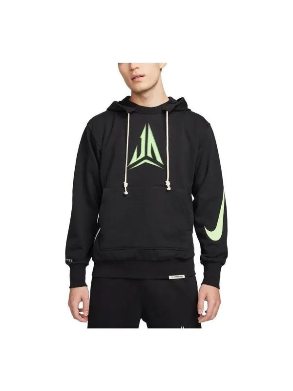 Толстовка Nike Dri-FIT JA Pullover Basketball Hoodie 'Black' — изображение 1 из 3, черный/мульти