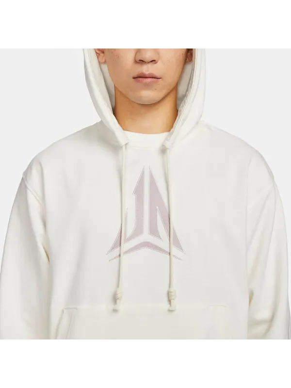 Толстовка ja standard issue dri fit pullover basketball hoodie Nike — изображение 2 из 4, белый