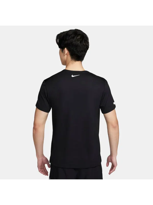 Футболка майлер флэш дри фит uv футболка Nike — изображение 2 из 4, черный