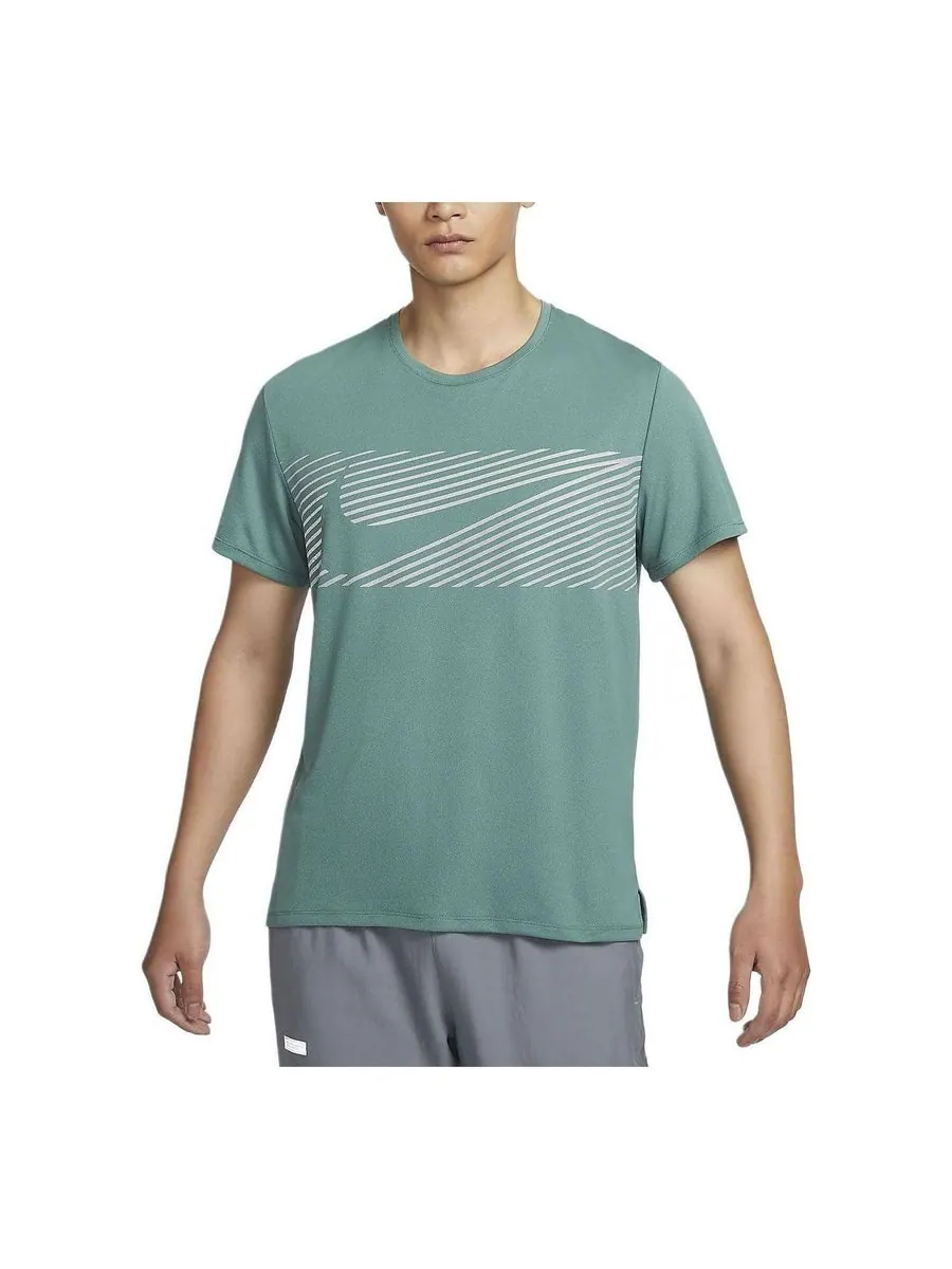 Футболка Nike Miler Flash Dri-FIT UV Running T-shirt Asia Sizing 'Bicoastal' — изображение 1 из 2, синий