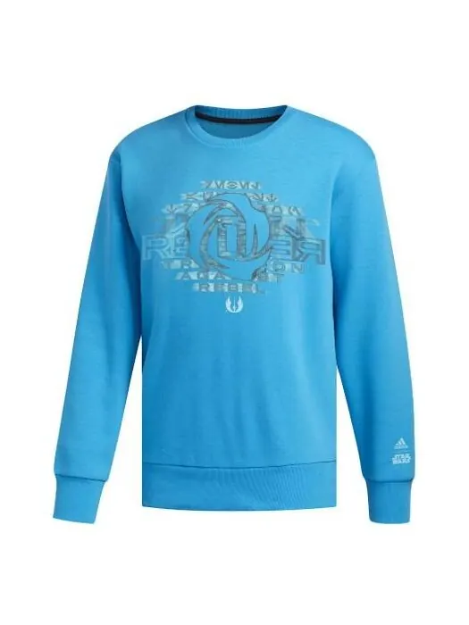 Толстовка adidas Rose Cr Star War Basketball Round Neck Pullover Blue — изображение 1 из 4, синий