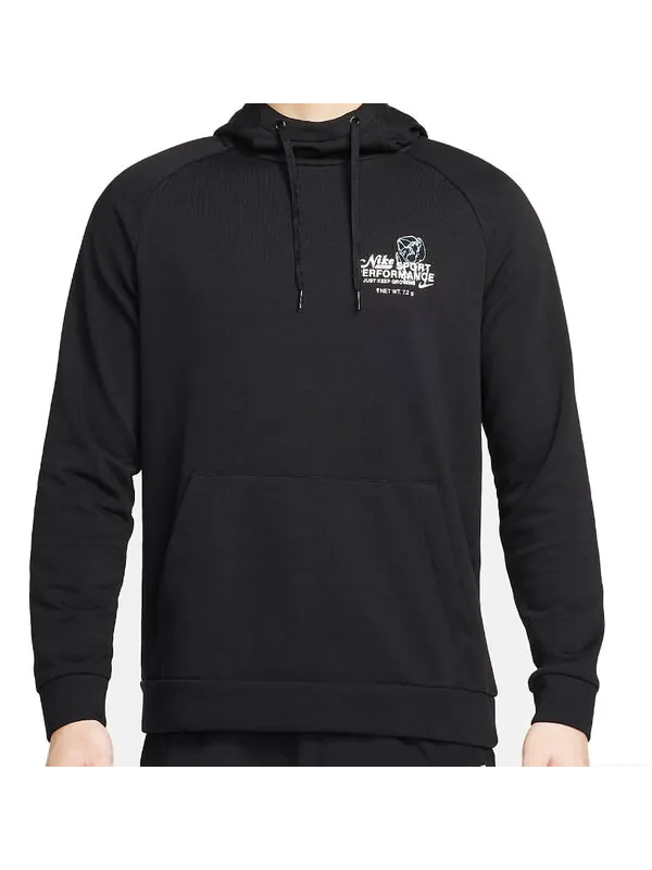 Толстовка dri fit пуловер с капюшоном Nike — изображение 1 из 4, черный