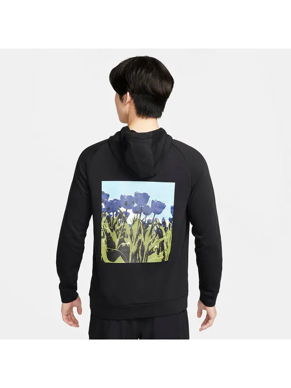 Толстовка dri fit пуловер с капюшоном Nike — изображение 4 из 4, черный