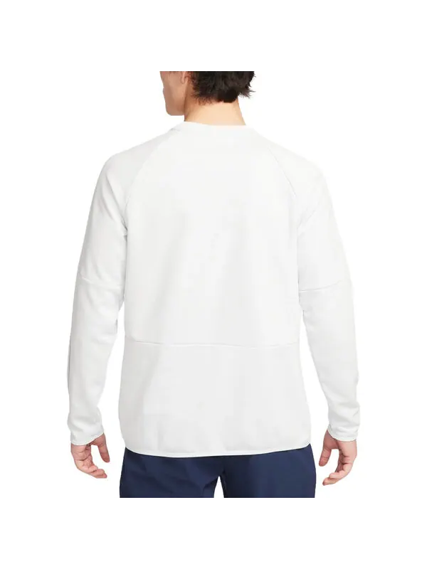 Свитер dri-fit fleece fitness crewneck sweatshirt asia sizing 'photon dust blue' Nike — изображение 2 из 2, глубокий синий