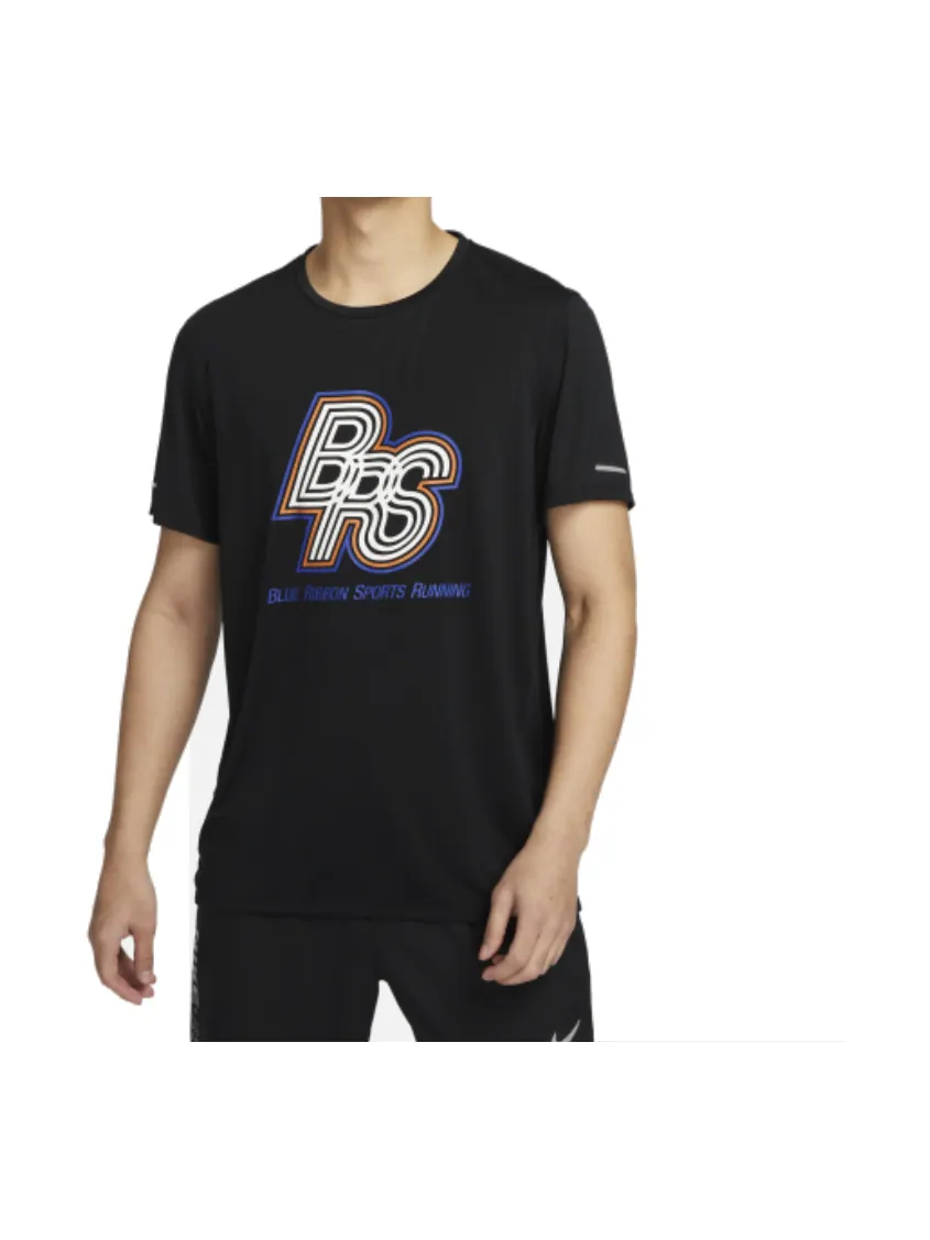 Спортивный топ Nike Running Energy Rise 365 Dri-Fit Short Sleeve Running Top 'Black' FN3295-010 — изображение 1 из 1, черный