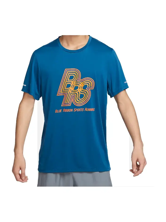 Спортивный топ Nike Running Energy Rise 365 Dri-FIT Short-Sleeve Top 'Court Blue Orange' FN3295-476 — изображение 1 из 1