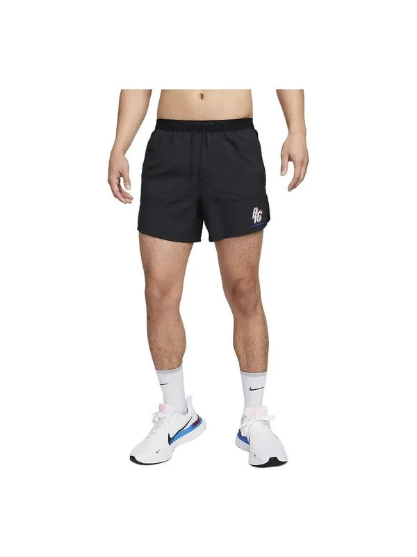 Шорты для бега Energy Stride 5" короткие шорты с подкладкой для бега Nike — изображение 1 из 4, черный