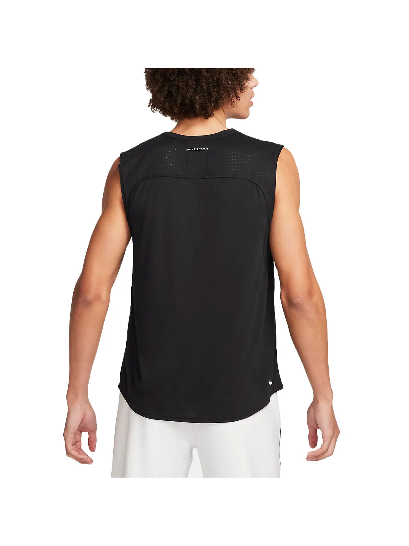 Спортивный топ Nike Solar Chase Dri-FIT Running Tank (Asia Sizing) 'Black' FN3310-010 — изображение 2 из 5, черный