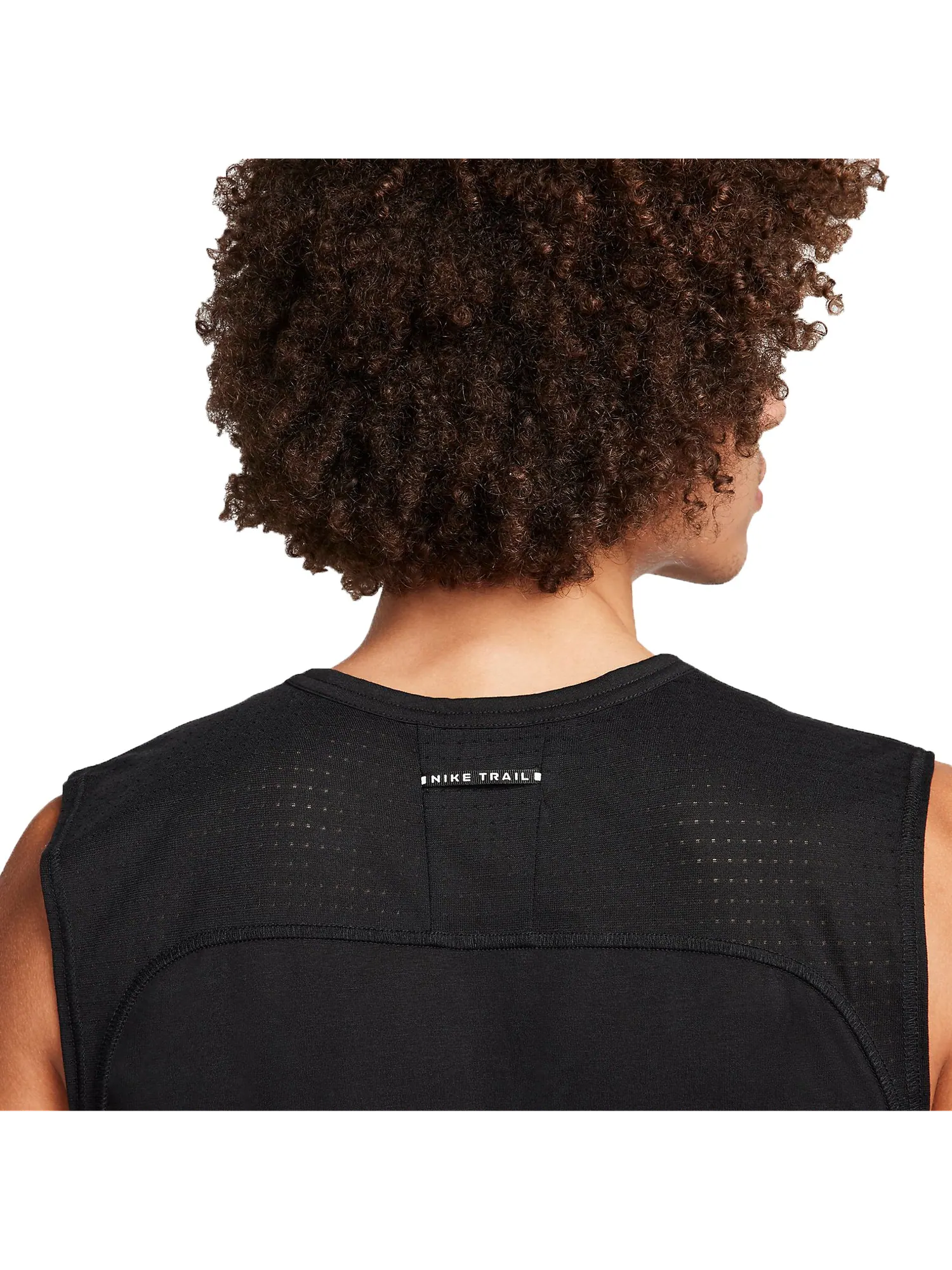 Спортивный топ Nike Solar Chase Dri-FIT Running Tank (Asia Sizing) 'Black' FN3310-010 — изображение 5 из 5, черный