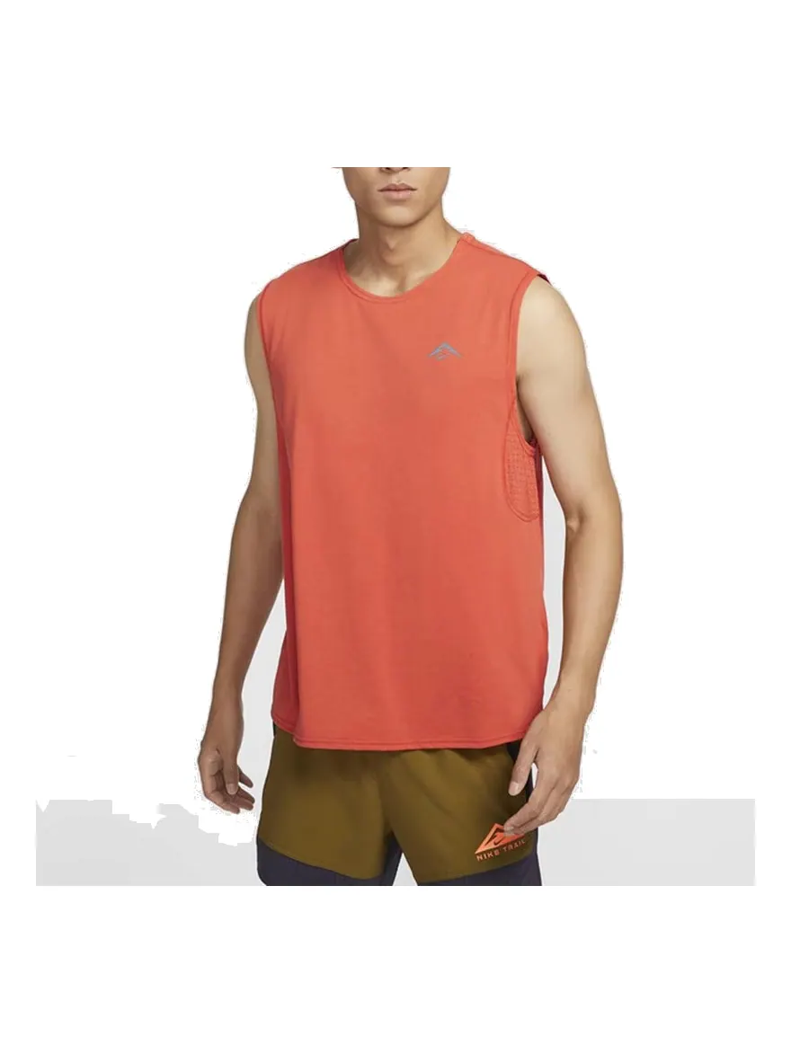 Спортивный топ Nike Solar Chase Dri-FIT Sleeveless Running Top 'Orange' FN3310-846 — изображение 1 из 5, оранжевый