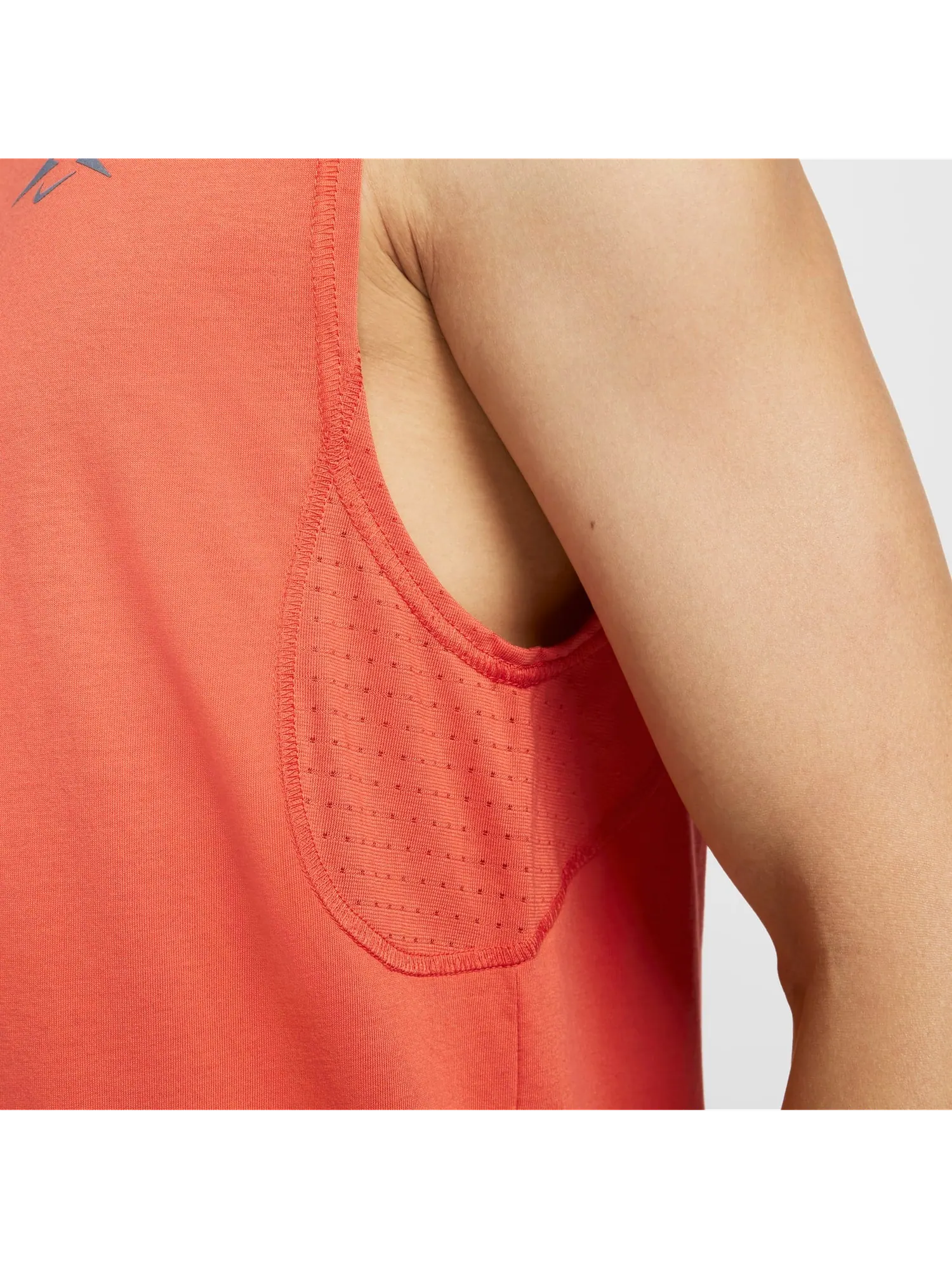 Спортивный топ Nike Solar Chase Dri-FIT Sleeveless Running Top 'Orange' FN3310-846 — изображение 4 из 5, оранжевый