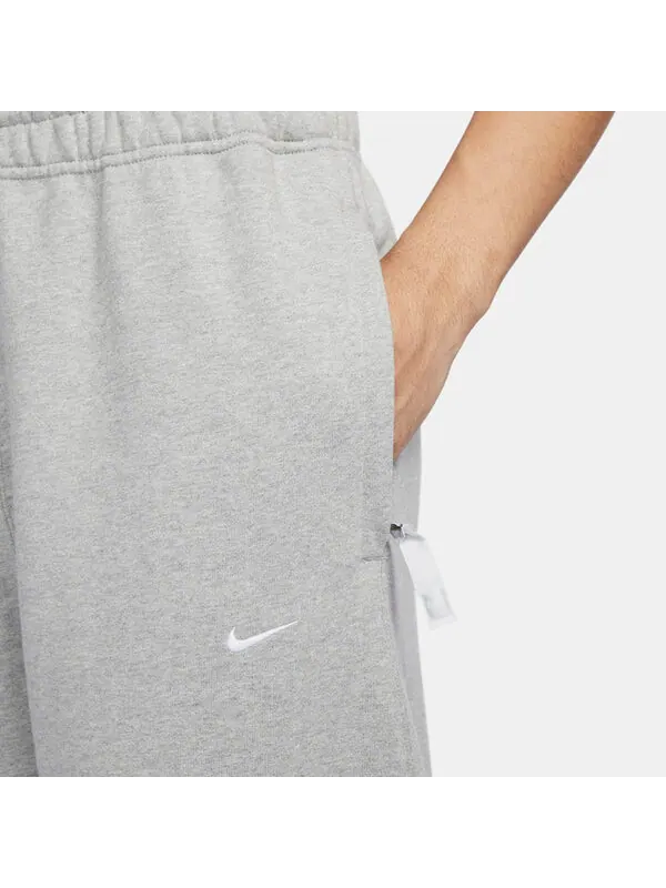 Штаны спортивные с надписью swoosh с открытым краем Nike — изображение 4 из 4, серый/белый