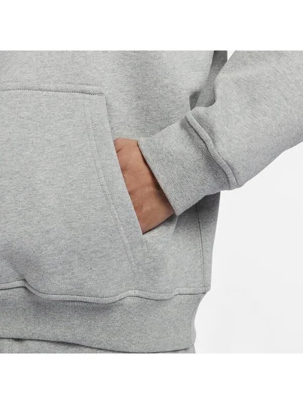 Толстовка спортивная одежда solo swoosh флисовый свитер с капюшоном Nike — изображение 3 из 4, серый
