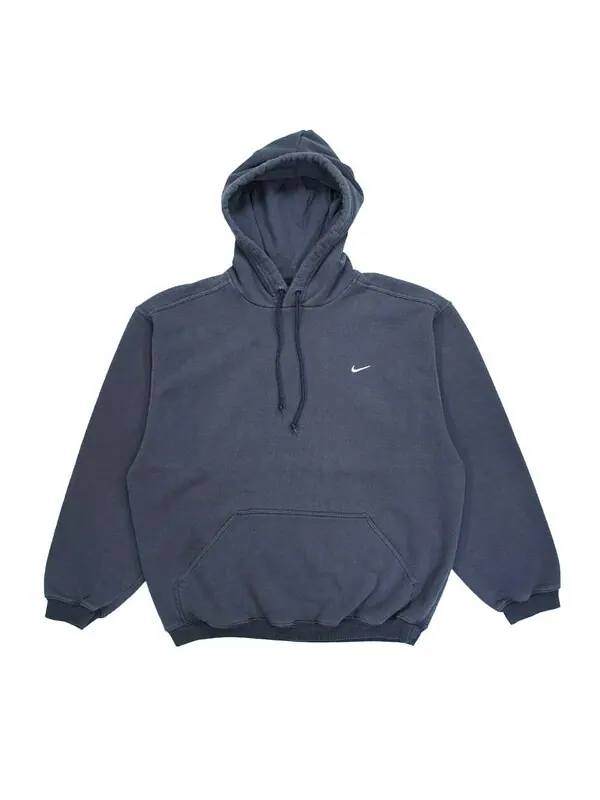Толстовка спортивная одежда соло swoosh пуловер толстовка с капюшоном Nike — изображение 1 из 4, темно-синий/белый