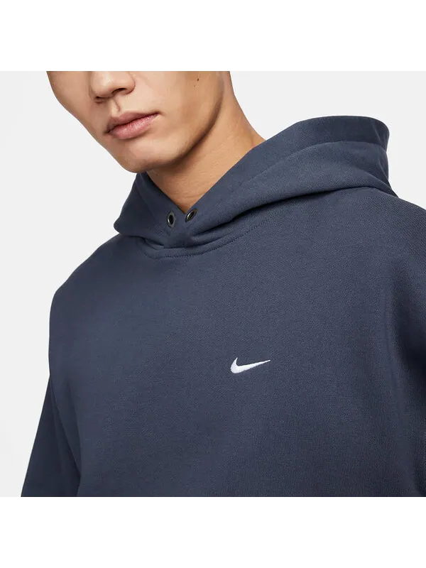 Толстовка спортивная одежда соло swoosh пуловер толстовка с капюшоном Nike — изображение 2 из 4, темно-синий/белый