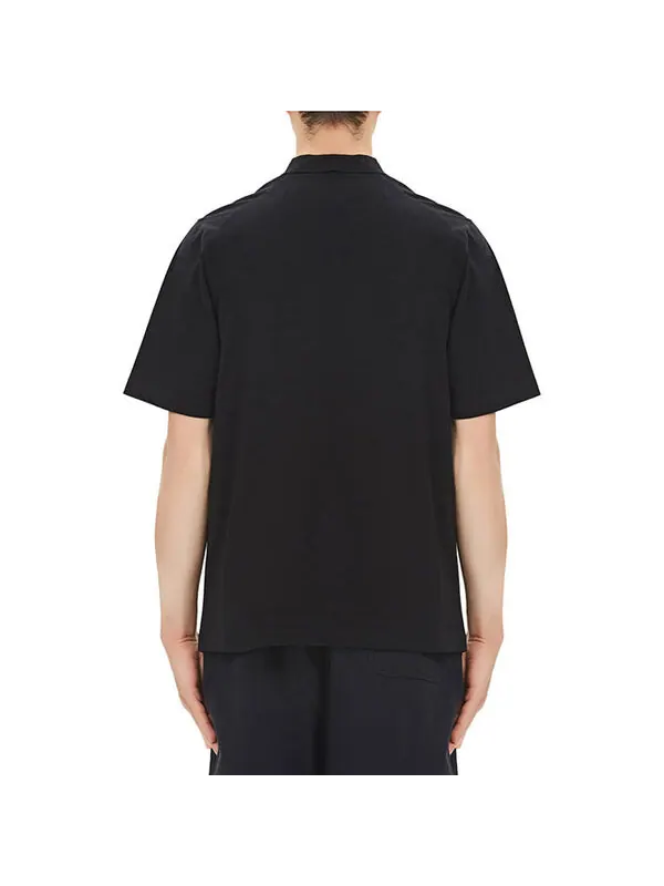 Футболка men's y-3 casual solid color cotton polo shirt black Adidas — изображение 4 из 4, черный