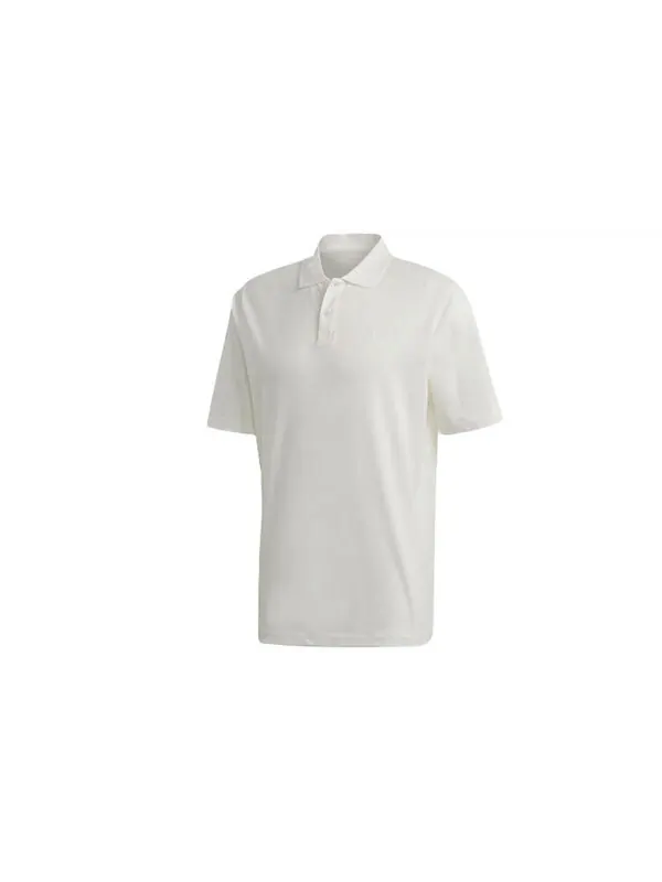 Футболка men's y-3 solid color logo polo shirt white Adidas — изображение 2 из 4, белый