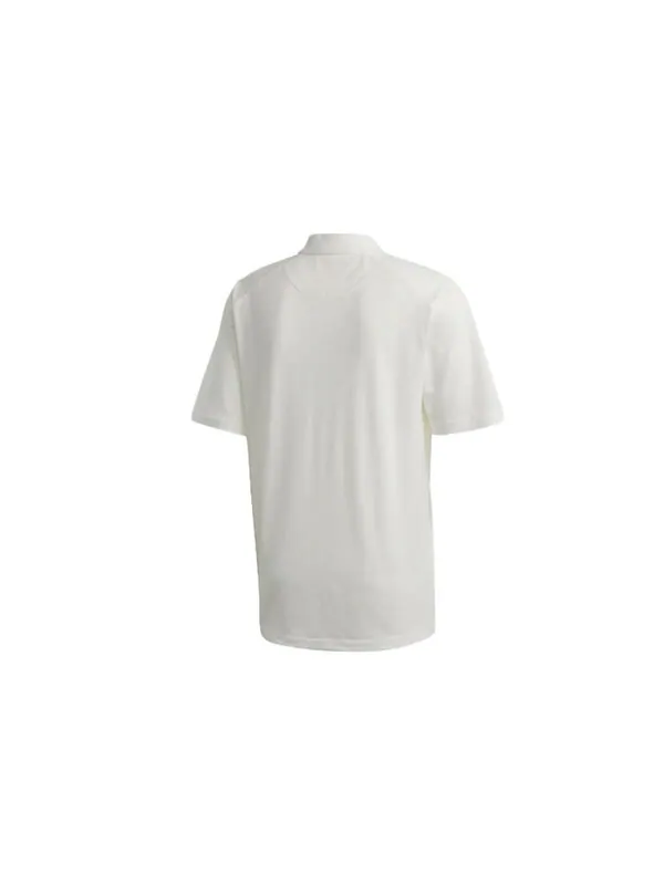 Футболка men's y-3 solid color logo polo shirt white Adidas — изображение 3 из 4, белый