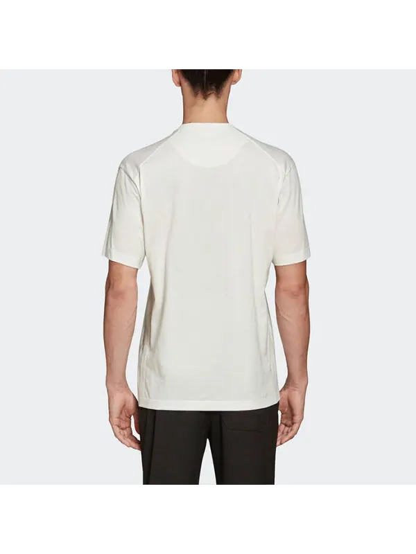 Футболка men's y-3 ss21 casual logo short sleeve white t-shirt Adidas — изображение 4 из 4, белый