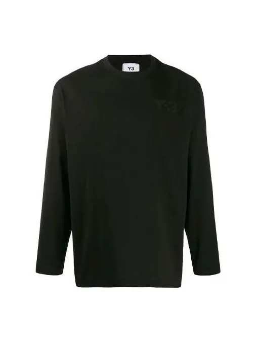 Футболка adidas Y-3 Long Sleeve Classic Chest Logo T-Shirt 'Black' FN3361 — изображение 1 из 4, черный