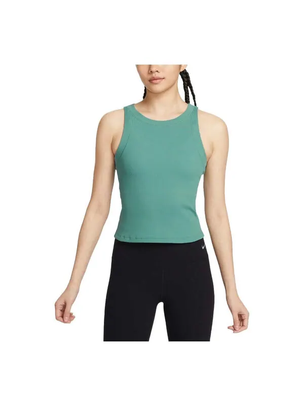 Топ zenvy dri fit rib tank asia sizing Nike — изображение 1 из 2, зеленый