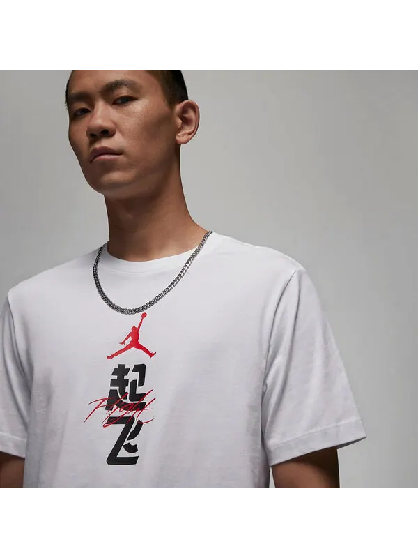 Футболка спортивная одежда футболка Air Jordan — изображение 2 из 3, белый