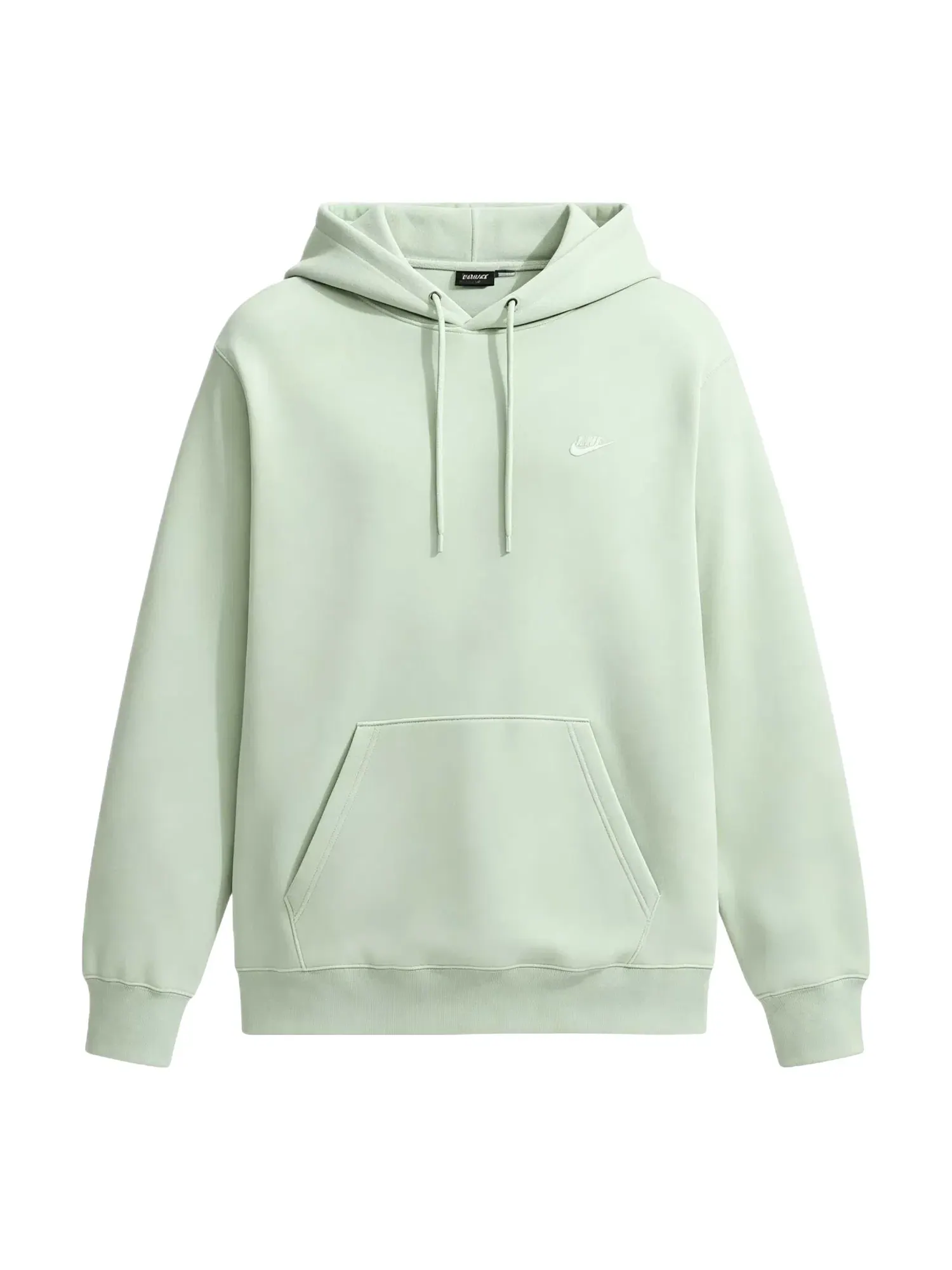 Мужское худи с длинным рукавом Nike Club Fleece Jade Aura White — изображение 1 из 3, зеленый