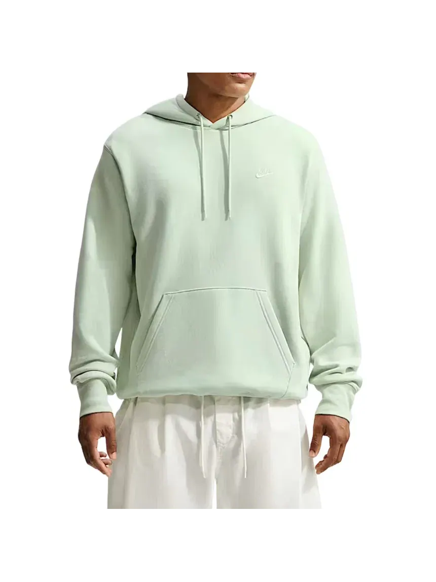 Мужское худи с длинным рукавом Nike Club Fleece Jade Aura White — изображение 2 из 3, зеленый