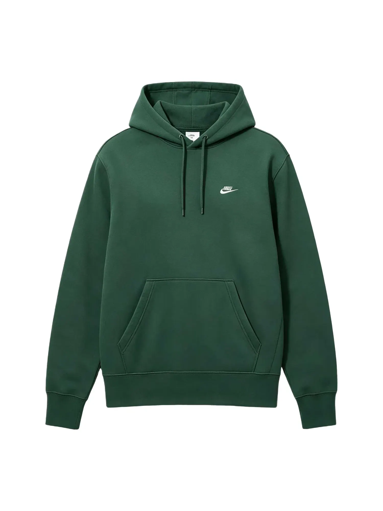 Мужское худи Nike Club Fleece с принтом — изображение 1 из 3, зеленый
