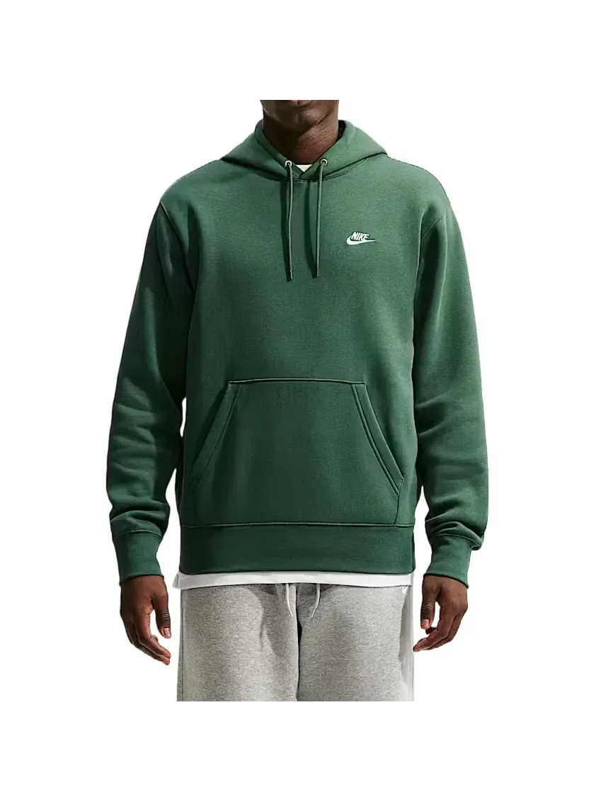 Мужское худи Nike Club Fleece с принтом — изображение 2 из 3, зеленый